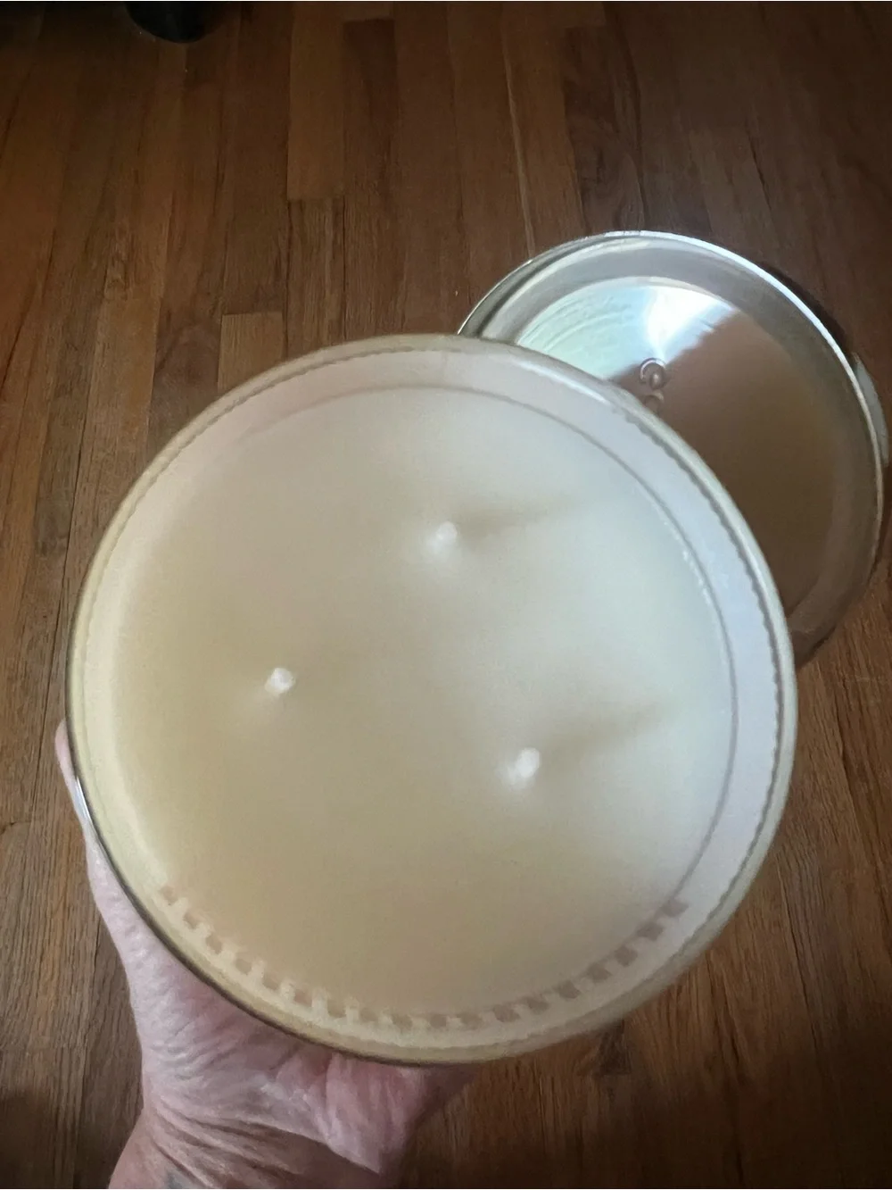 Goose Creek Strawberry Banana Funnel Cake 3 Wick Candle 14.5 Oz